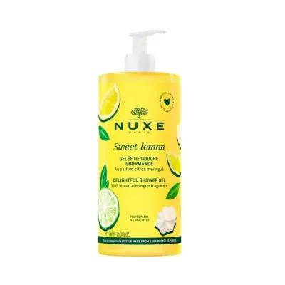 nuxe sweet lemon shower gel 750ml, refreshing cleanser by nuxe, citrus scented shower gel Nuxe Sweet Lemon Shower Gel - Refreshing Cleanser | 750ml Nuxe Sweet Lemon Shower Gel - Refreshing Cleanser nuxe, shower-gel, lemon-scented, luxury-body-care, hydrating, daily-use, cleansing, gentle-formula, ai-generated, refreshing