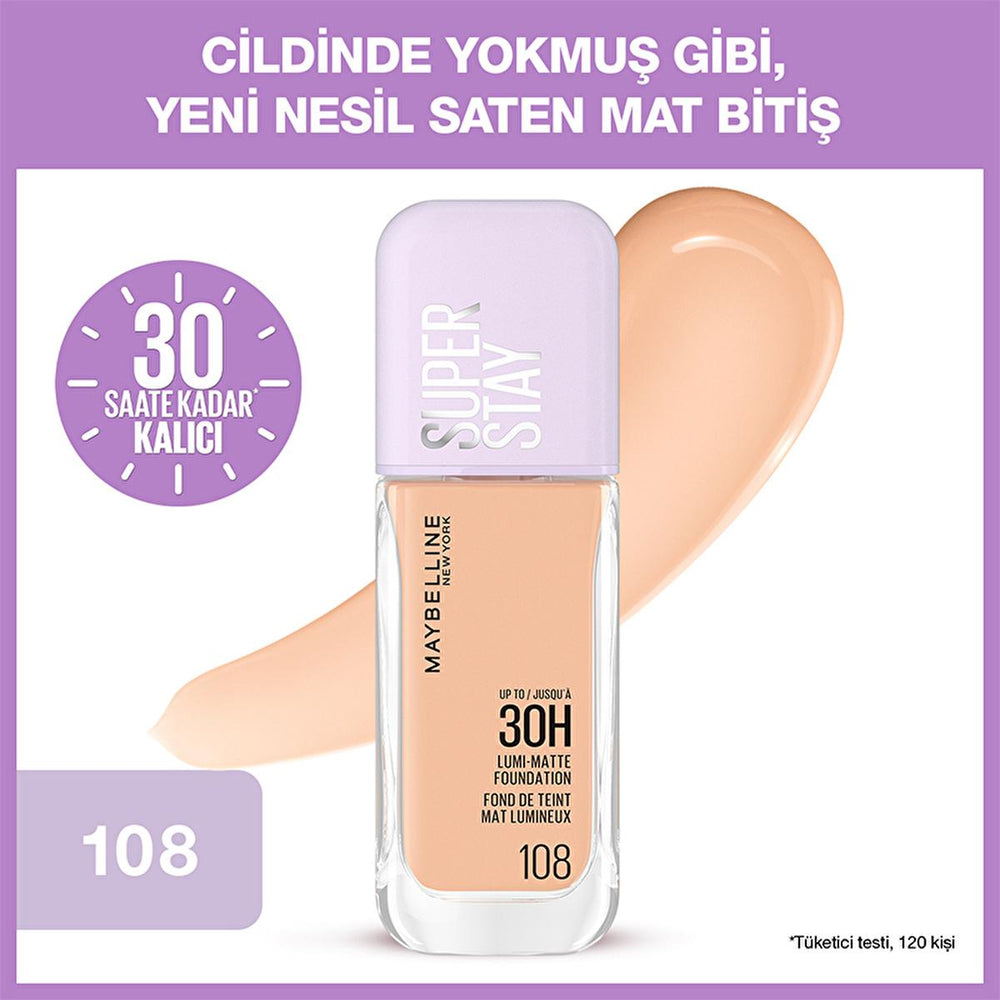 Maybelline Super Stay Lumi Matte Foundation: 30H Lightweight Satin Matte Coverage, Natural Finish - Maybelline foundation Maybelline Lumi Matte Foundation: Satin Matte, Long Lasting Maybelline foundation, Lumi Matte foundation, long lasting foundation, lightweight foundation, satin matte foundation, best matte foundation, long wear foundation, Maybelline Super Stay, natural finish foundation, foundation, matte foundation, face makeup, long-wearing makeup, natural matte finish, wide range of shade options, e