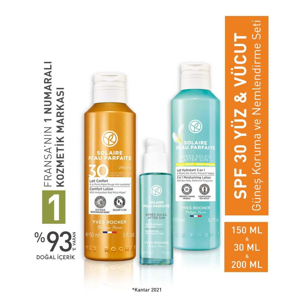 Solaire Peau Parfaite SPF 30 Sunscreen and After-Sun Care Set for Face and Body - Protects and Moisturizes Skin SPF 30 Sunscreen & After-Sun Care Set - Solaire Peau Parfaite sunscreen set, SPF 30, after-sun care, sun protection for face and body, moisturizing skincare set, skincare routine, sun care products, face and body sunscreen, anti-aging skincare, post-sun moisturizer