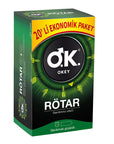 Okey Rötar Delayed Ejaculation Condoms - Lubricated, 20 Count - Safe Sex Products - Intimate Care