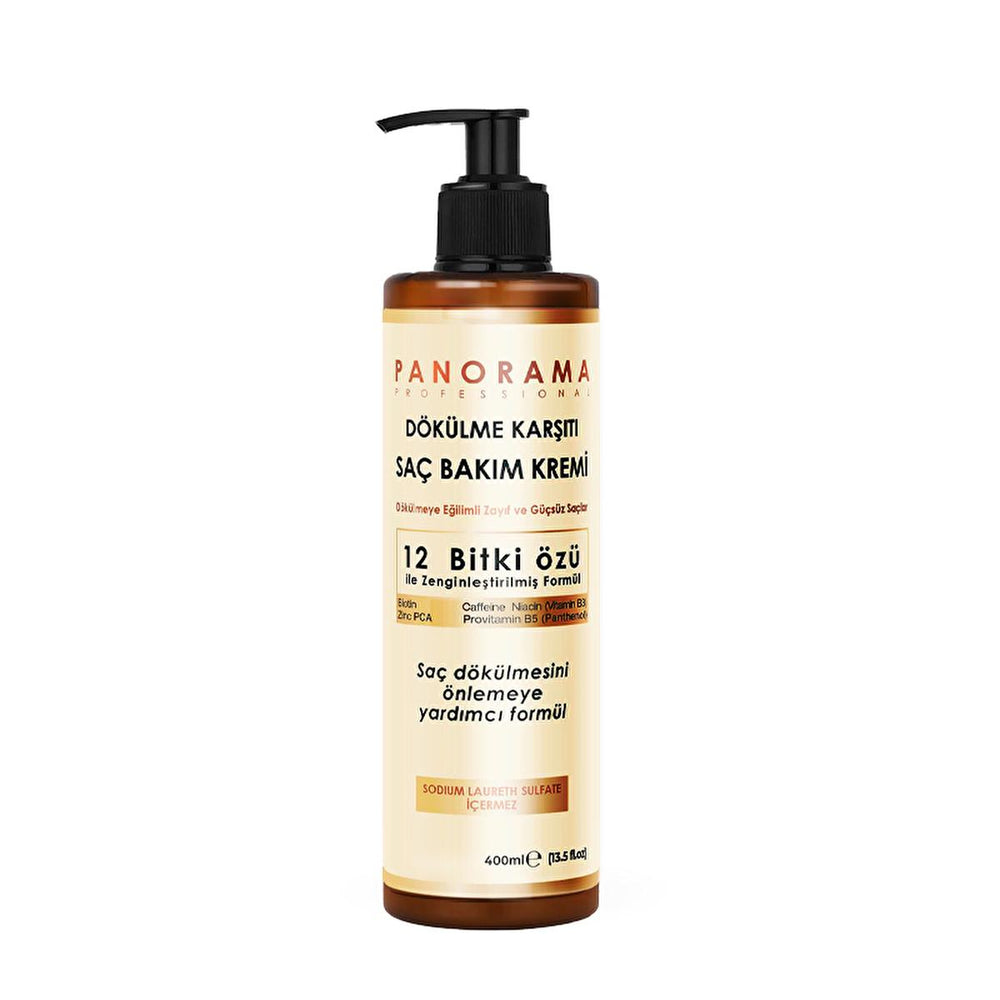 Panorama Professional Hair Strengthening Cream - Anti-Hair Loss, Biotin, Caffein, Niacin, 13.53 fl oz - Face Serum