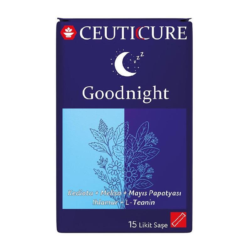 Ceuticure Goodnight Liquid Sachets for Nighttime Support 15 Pack