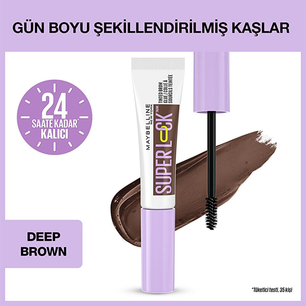 Maybelline Super Lock Brow Glue Deep Brown: 24H Long Lasting Eyebrow Mascara for Shaping, Styling & Tinting Maybelline Brow Glue: Long Lasting Eyebrow Mascara | Deep Brown eyebrow mascara, brow glue, eyebrow styling, long lasting eyebrow gel, smudge proof eyebrow makeup, deep brown eyebrow gel, Maybelline Super Lock Brow Glue, eyebrow shaping, eyebrow tint, eyebrow setting gel, eyebrow gel, eyebrow makeup, brow styling, brow tint, brow shaping, makeup, cosmetics, beauty, 24 hour hold, non-sticky, clump free