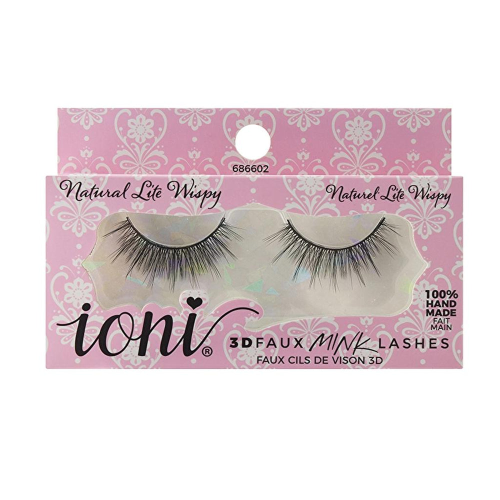 Ioni 3D False Eyelashes Natural Wispy for Fluttery Volume 1 Pair