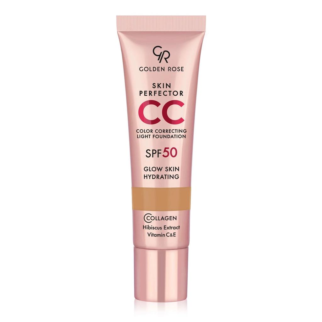 Golden Rose Skin Perfect CC SPF50 Foundation 104 Warm Honey 30ml
