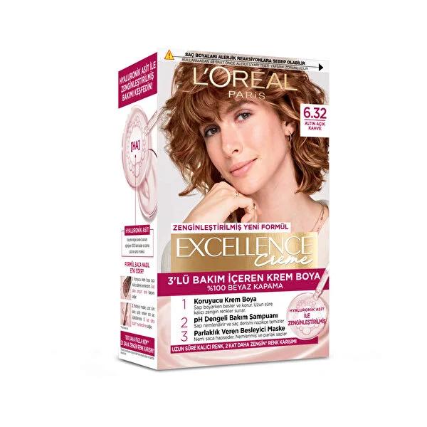 L&#39;Oréal Paris Excellence Creme Hair Dye - 100% Grey Coverage, Nourishing Hyaluronic Acid Formula, Long-Lasting Rich Color L&#39;Oréal Paris Excellence Creme Hair Dye - 100% Grey Coverage hair dye, permanent hair color, hyaluronic acid hair care, nourishing hair dye, grey hair coverage, L&#39;Oréal Paris, Excellence Creme, hair coloring, at-home hair dye, long-lasting hair color, healthy hair, hair nourishment, grey coverage, vibrant hair color