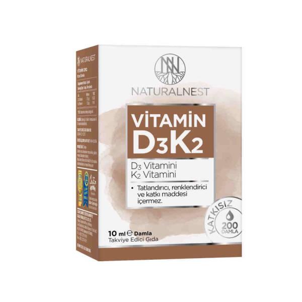 Naturalnest Vitamin D3K2 Drops for Bone Support 10ml