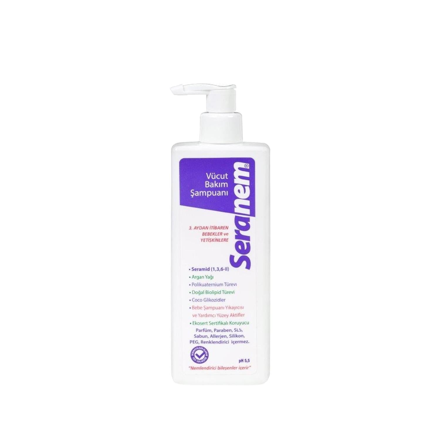 Seranem Body Care Shampoo - 275ml - Nourishing & Gentle for Healthy Skin Seranem Body Care Shampoo 275ml - Nourishing & Gentle Body care shampoo, Seranem shampoo, 275 ml body wash, Personal hygiene products, Body care products, Nourishing shampoo, Gentle body care, Healthy skin products, Hygiene essentials, Daily care routine