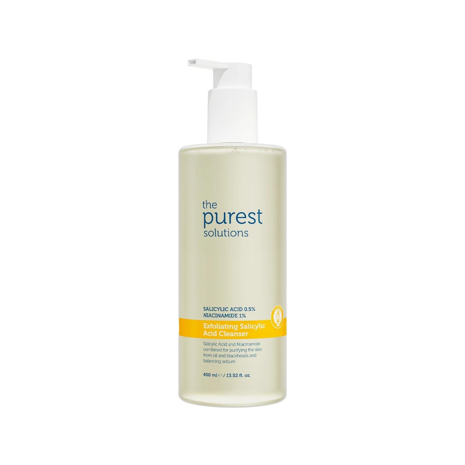 The Purest Solutions Salicylic Acid Cleansing Gel for Oily & Combination Skin - 400ml Acne Treatment & Blackhead Removal Salicylic Acid Cleansing Gel for Oily Skin - The Purest Solutions Salicylic Acid Cleansing Gel, Acne Treatment, Blackhead Removal, Oily Skin Care, Combination Skin Care, Purifying Face Wash, Skincare, Face Cleanser, Salicylic Acid, Gentle Cleansing, Daily Skincare, Acne Prevention, Blackhead Solution, Oily Skin Solution, Combination Skin Solution