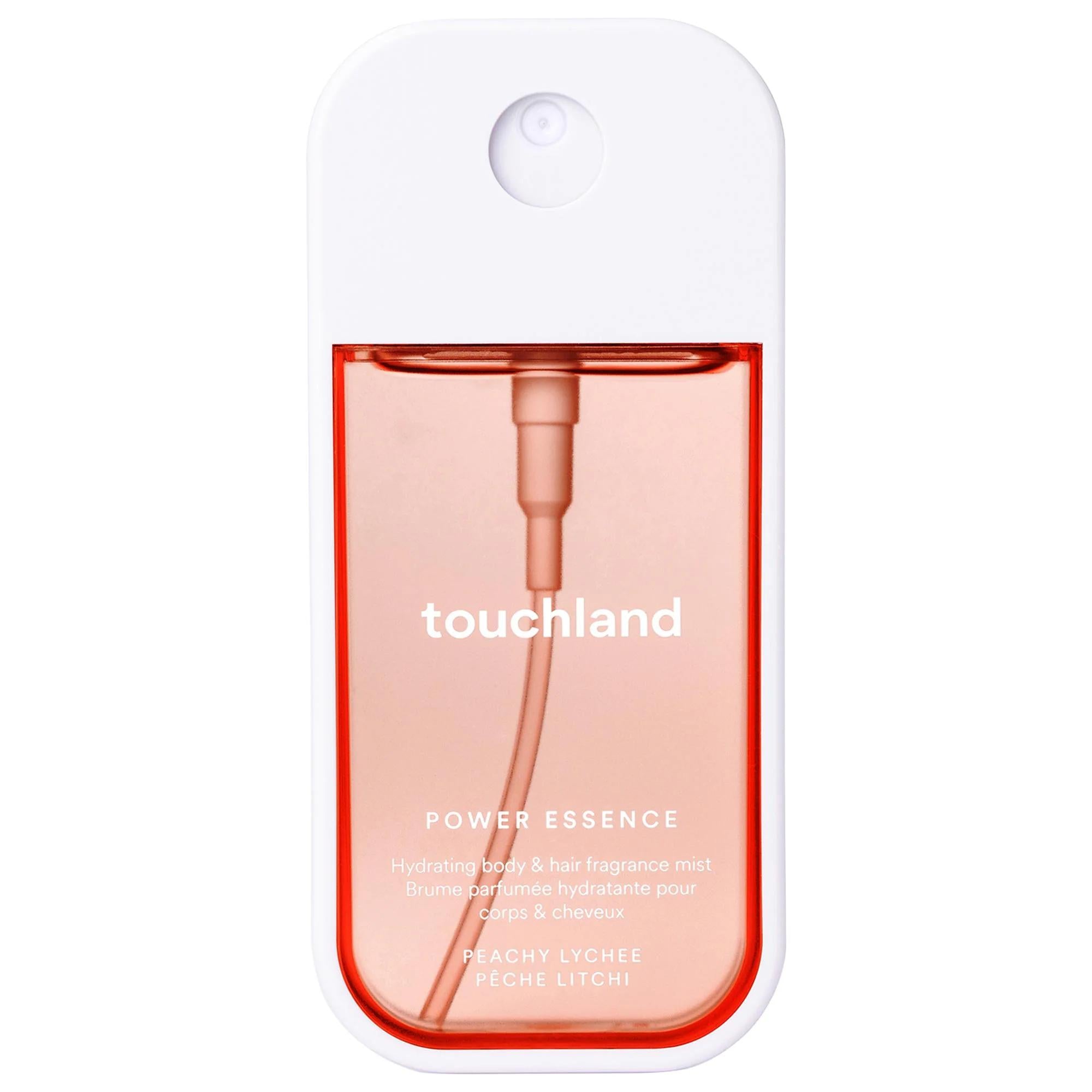Peachy Lychee: Power Essence Body & Hair Fragrance Mist - Hydrating Skincare-Infused Formula for On-the-Go Refreshment Peachy Lychee Fragrance Mist: Hydrate Skin & Hair On-the-Go fragrance mist, body mist, hair mist, peachy lychee fragrance, travel fragrance, skincare fragrance, hyaluronic acid mist, fragrance gift, floral fruity fragrance, peach body mist, fragrance, body, hair, peach, lychee, hyaluronic acid, niacinamide, panthenol, travel size, travel-friendly, floral, fruity, women's fragrance, gifts fo