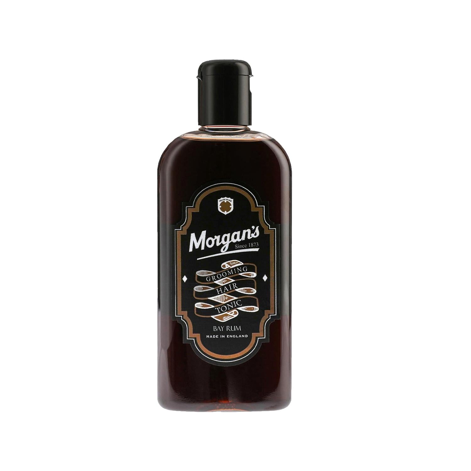 Morgan's Bay Rum Hair Care Tonic for Men - 250ml, Styling & Grooming Properties Morgan's Bay Rum Hair Tonic - Styling & Care Hair Care Tonic, Bay Rum Grooming, Men's Grooming Products, Bay Rum Scented Hair Products, Saç Bakım Toniği, Morgen's Pomade, grooming for men, hair styling products, men's hair care, bay rum fragrance, hair nourishment, styling tonic, men's grooming essentials