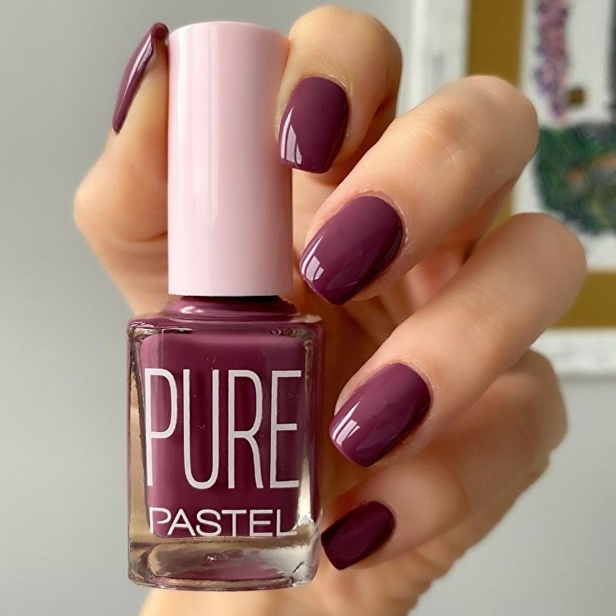 pastel pure oje 621 nail polish - front view, pastel pure oje 621 open bottle, pastel pure oje 621 swatch on nails Pastel Pure Oje 621 - Beautiful Pastel Nail Polish for Nail Art Lovers | 0.5 fl oz Pastel Pure Oje 621 - Stunning Pastel Nail Polish nail-polish, pastel-nail-polish, nail-art, beauty-products, manicure, gel-polish, pastel, ai-generated, free-of-harmful-chemicals, nail-care