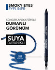 Flormar Smoky Eyes Waterproof Matte Eyeliner - Royal Blue, Long-Lasting, Smudge-Proof, Intensive Pigment - view 5