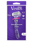 Gillette Venus Swirl Flexiball Women's Razor - Smooth Shaving for Sensitive Skin - Hair Accessories