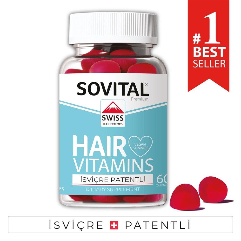 Sovital Hair Vitamins - Vegan Gummies | 60 Count - image 5