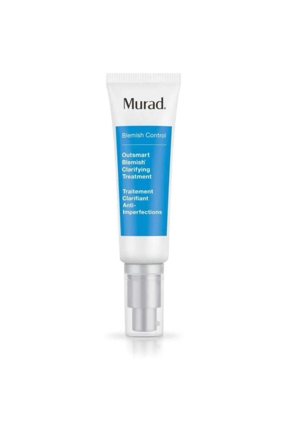 murad blemish control clarifying treatment bottle, murad blemish control treatment application, murad blemish control treatment 50 ml box Murad Blemish Control - Clarifying Treatment | 1.7 fl oz Murad Blemish Control - Clarifying Treatment 50ml murad, blemish-control, clarifying-treatment, skin-care, oily-skin, combination-skin, acne-treatment, serum, smoothing, ai-generated