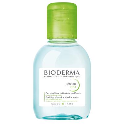 Bioderma Sebium H2O Micellar Water for Oily and Acne-Prone Skin - Gentle Makeup Remover & Skincare, 3.38 fl - Makeup Remover