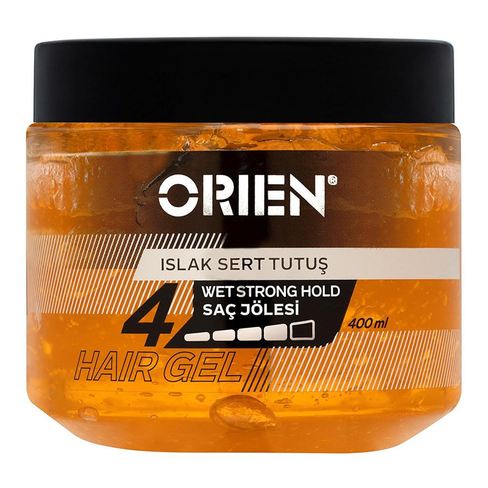 Orien Wet Hard Hold Hair Gel for Sleek Styling 400ml