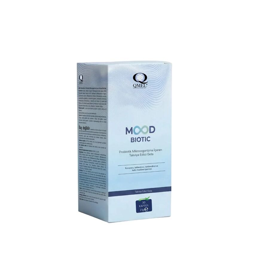 Qmel Mood Biotic Probiotic Supplement with Citicoline 30 Capsules
