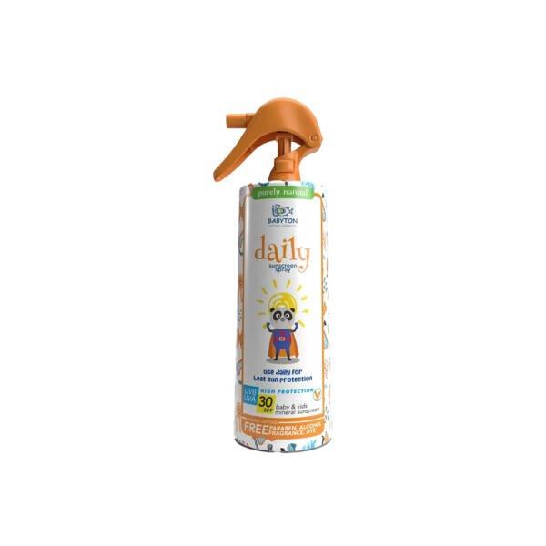 Babyton Daily Mineral Sunscreen Spray SPF 30 for Kids 200ml