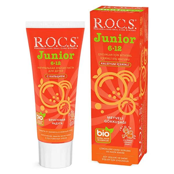 Rocs Children's Toothpaste Fruit Rainbow: Fluoride & SLS-Free Cavity Protection for Ages 6-12, Natural & Safe Kids' Dental Care Rocs Kids Toothpaste: Fluoride-Free Cavity Protection for Ages 6-12 children's toothpaste, toothpaste for kids 6-12, fluoride-free toothpaste for children, SLS-free toothpaste for kids, natural toothpaste for children, cavity protection toothpaste for kids, fruit flavored toothpaste for kids, Rocs toothpaste for children, children's dental care products, toothpaste for milk teeth, 