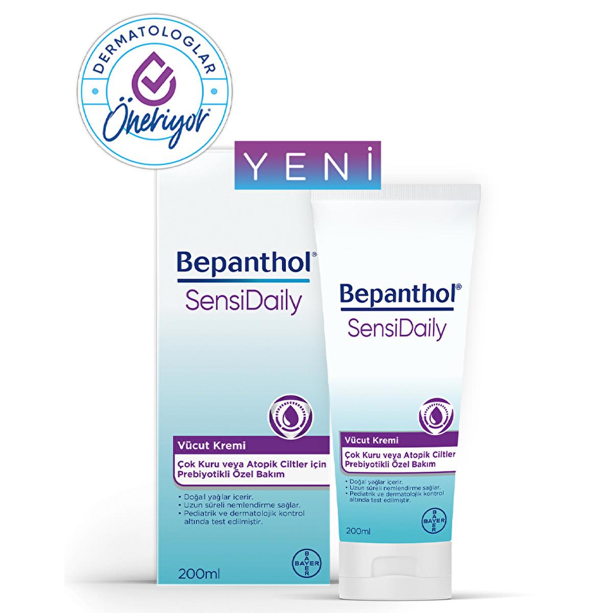 Bepanthol: SensiDaily Body Cream - Long Lasting Moisturizer for Sensitive Skin - Dermatologically &amp; Pediatric Tested, Natural Oils, Skin Barrier Protection, 200ml Bepanthol SensiDaily Body Cream - Sensitive Skin Moisturizer body cream for sensitive skin, dermatological tested body cream, long lasting moisturizer, natural oils body cream, skin barrier protection cream, Bepanthol body cream, sensitive skin cream, pediatric body cream, body cream, sensitive skin, moisturizer, natural oils, skin barrier, pediat