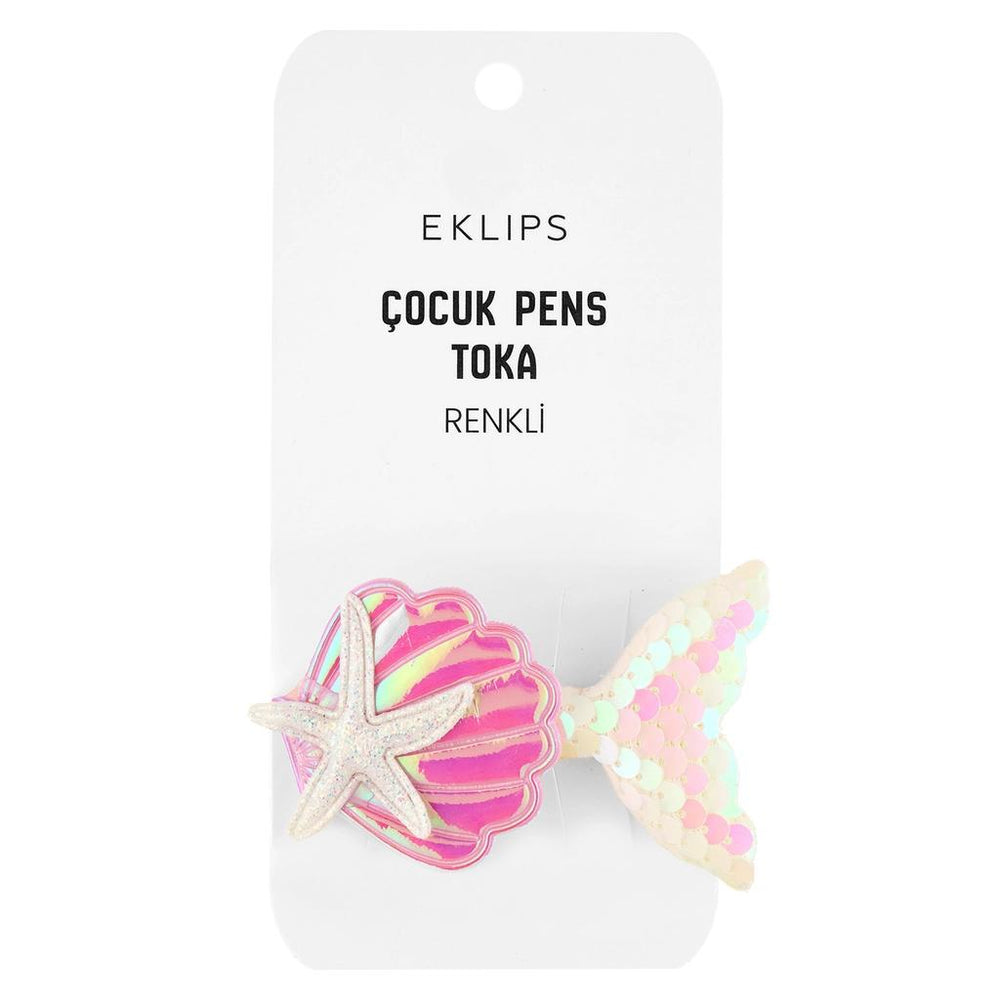 Eklips Oyster & Fish Tail Kids Hair Clip Set
