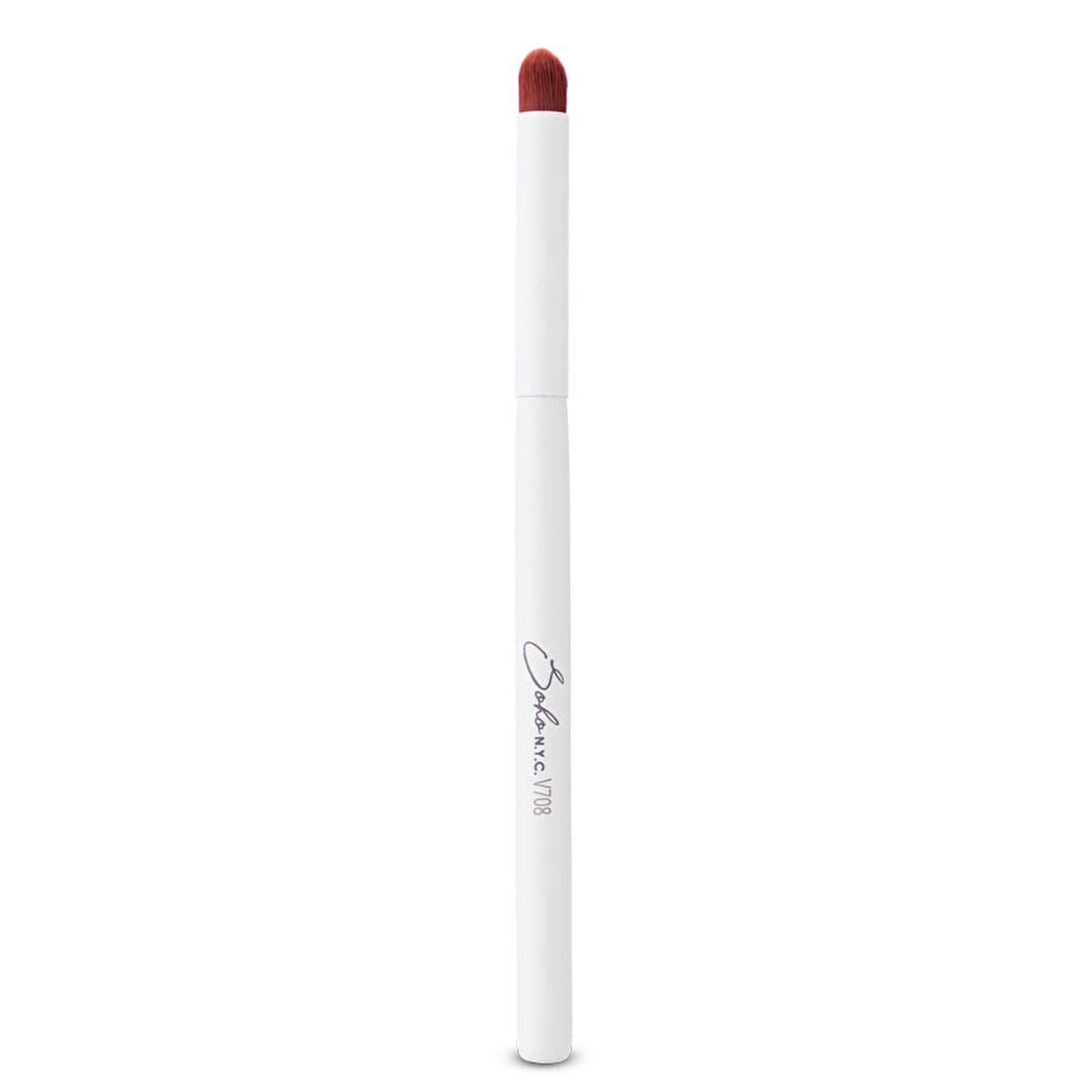 Soho N.Y.C. Angled Vegan Lip Brush: Precise Lipstick & Lip Color Application, Cruelty-Free Makeup Applicator Soho N.Y.C. Vegan Angled Lip Brush - Precise Application lip brush, angled lip brush, vegan makeup brush, synthetic lip brush, cruelty-free lip brush, sustainable makeup brush, makeup applicator, lipstick brush, lip color brush, Soho N.Y.C. lip brush, makeup, beauty, vegan, cruelty-free, sustainable, angled brush, lip color, lipstick, lip gloss, makeup tools, makeup accessories, gifts for her, vegan 