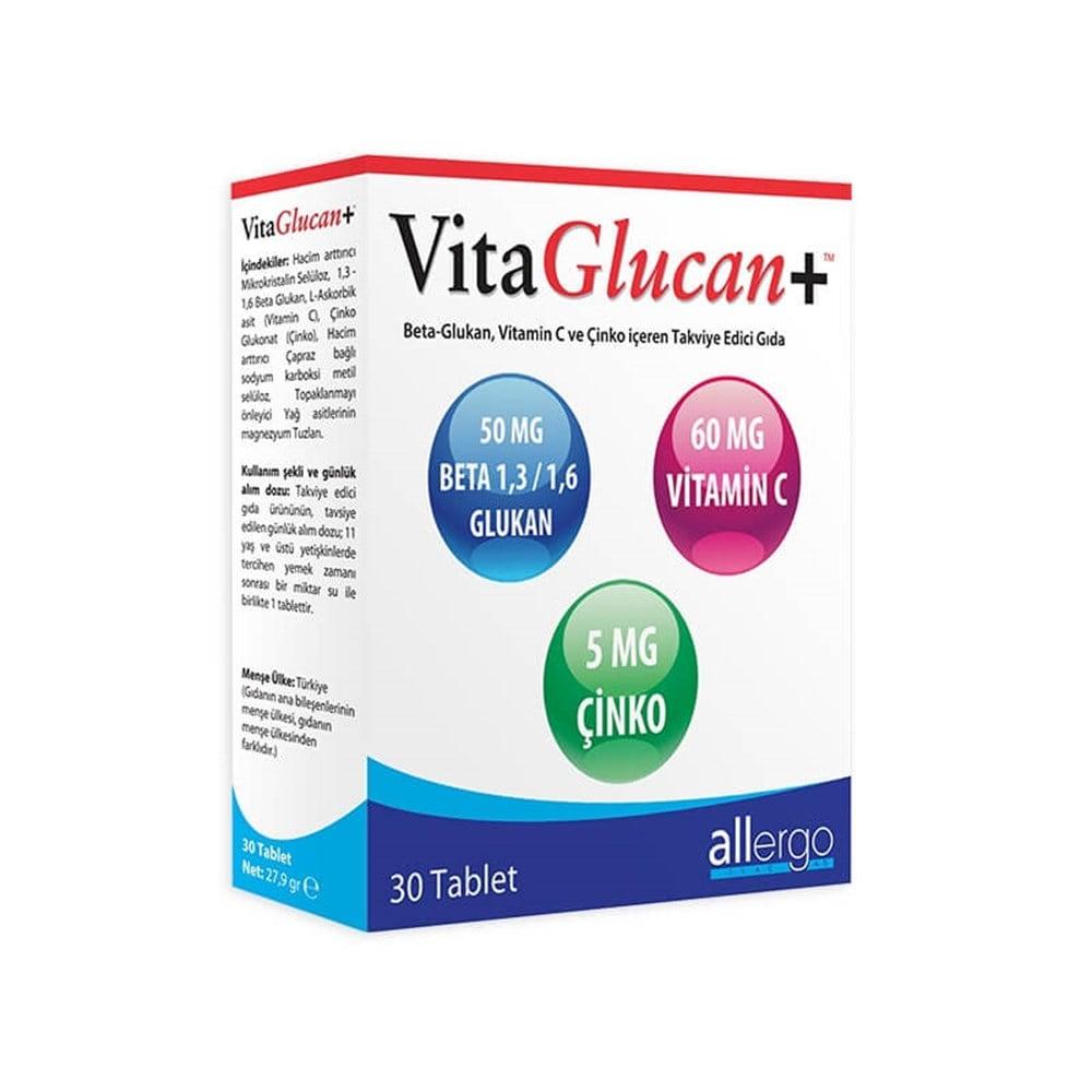 VitaGlucan Beta Glukan Supplement with Vitamin C & Zinc - Immune System Support, 30 Capsules VitaGlucan Immune Support Supplement - 30 Capsules Beta Glukan supplement, Vitamin C supplement, Zinc dietary supplement, Immune system support, Dietary supplement for energy and wellness, Health and wellness products, Immune booster, Energy supplement, Dietary capsules, Health supplements, Wellness products