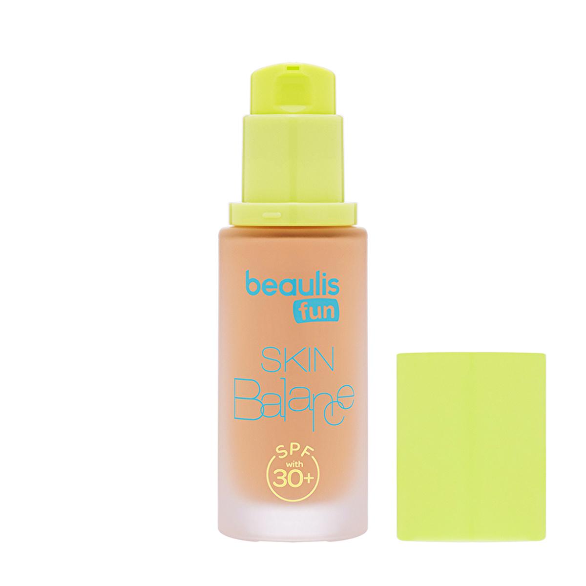 beaulis-fun-skin-balance-foundation-156-honeyed-hues, beauilis-foundation-SPF-30, beaulis-makeup-lightweight-formula Beaulis Fun Skin Balance Foundation 156 Honeyed Hues - Lightweight Formula for All Skin Types | 1.01 fl oz Beaulis Fun Skin Balance Foundation - Smooth Natural Finish beaulis, foundation, skin-balance, makeup, lightweight-formula, SPF30, honeyed-hues, cosmetic, beauty, ai-generated