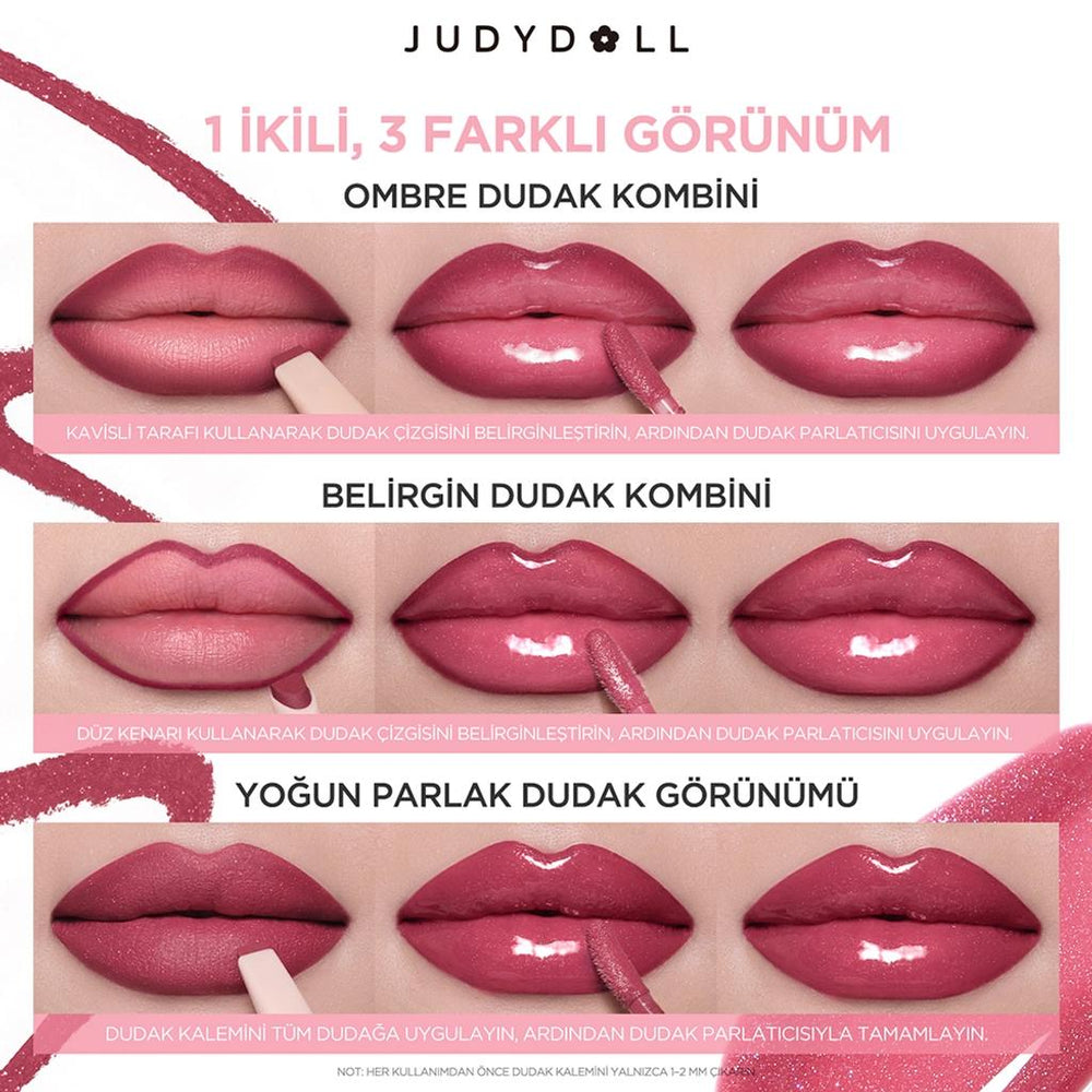 Judydoll Lip Liner & Lip Gloss Duo 05 Honey Bronze