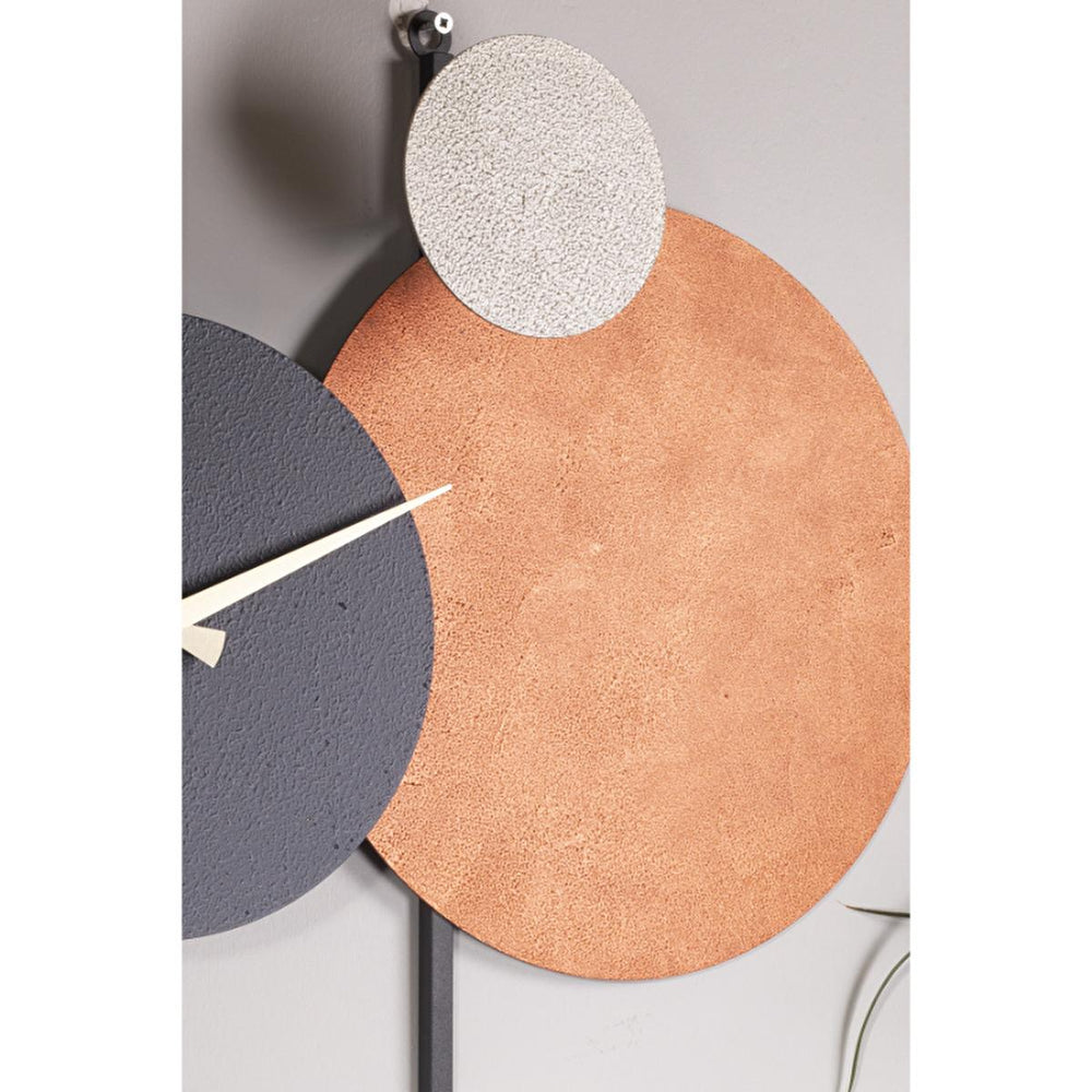 Muyika Handmade Metal Wall Clock - Silent Mechanism, Custom Painted, 18.90 x 17.32 inches - view 6