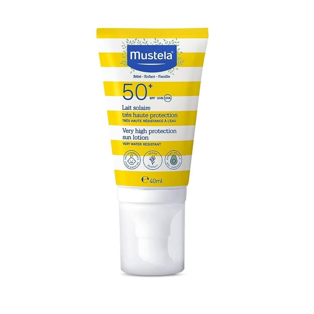 Mustela Sunscreen Lotion SPF 50+ - Water Resistant, Organic Avocado, Family Sun Protection Mustela SPF 50+ Sunscreen Lotion - Best Family Sun Protection sunscreen lotion, SPF 50+, organic avocado, family sun protection, water resistant sunscreen, baby sunscreen, pregnancy skincare, sensitive skin care, reef-safe sunscreen, outdoor activities, beach essentials, skincare, sun protection, Mustela