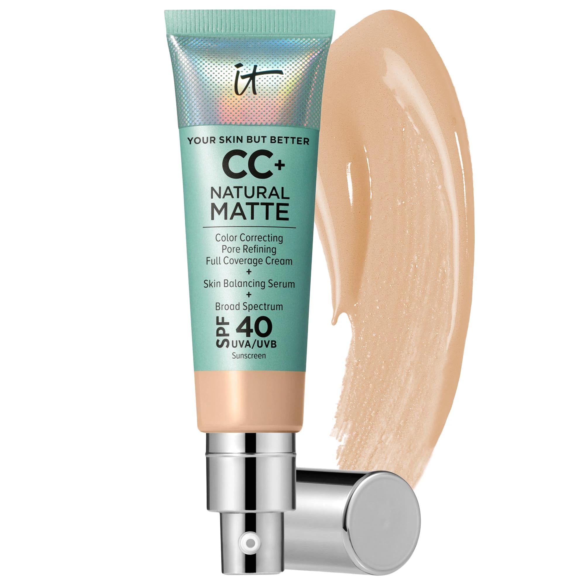 CC+ Cream Natural Matte Foundation with SPF 40 - Full Coverage, Vegan, Non-Comedogenic CC+ Cream Matte Foundation SPF 40 - Full Coverage, Vegan matte foundation, SPF 40 sunscreen, vegan cosmetics, non-comedogenic foundation, full-coverage foundation, oily skin solutions, long-lasting makeup, cruelty-free products, sustainable beauty, face makeup, BB & CC Cream, cosmetic products for sensitive skin