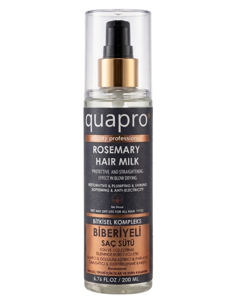 Quapro Rosemary Hair Milk Strengthening & Heat Protection 200 ml