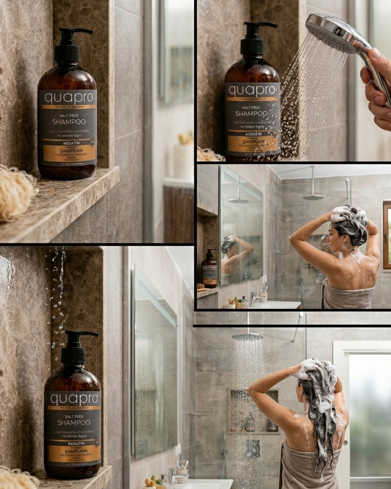 Quapro Keratin Shampoo for Lasting Shine and Softness 1000 ml