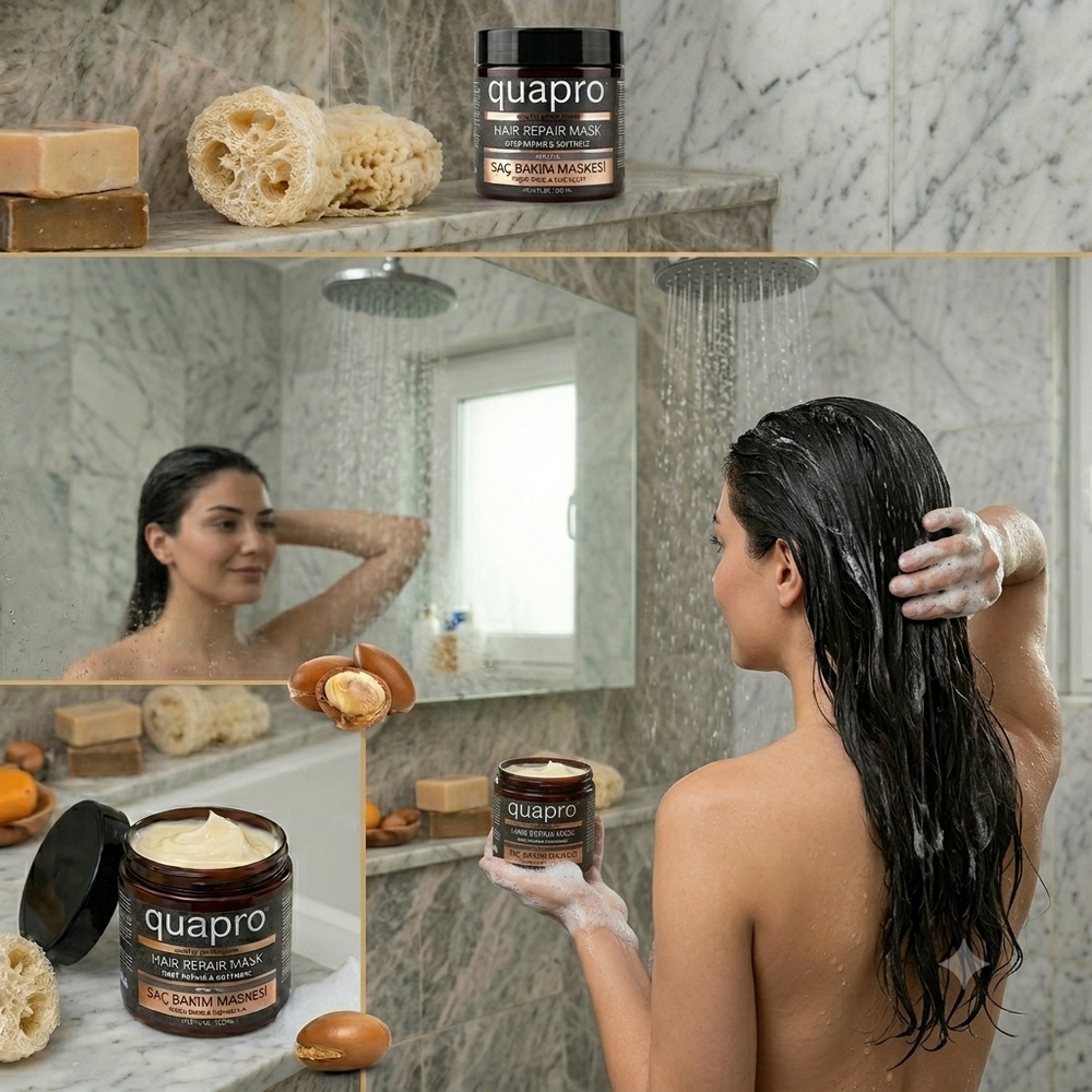 Quapro Argan Hair Mask Intensive Hydration for Dry Hair 500 ml