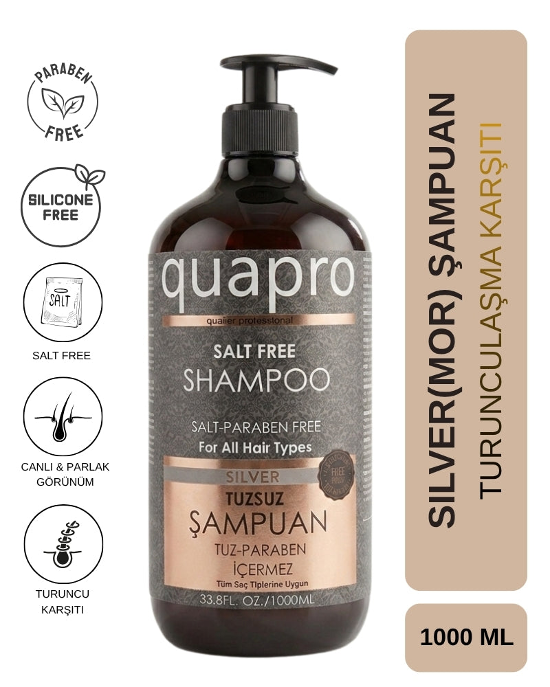 Quapro Silver Shampoo Anti-Brassiness Toning Formula 1000 ml