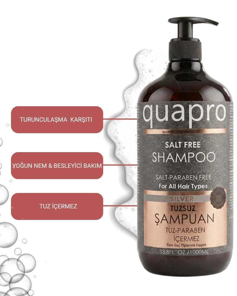 Quapro Silver Shampoo Anti-Brassiness Toning Formula 1000 ml