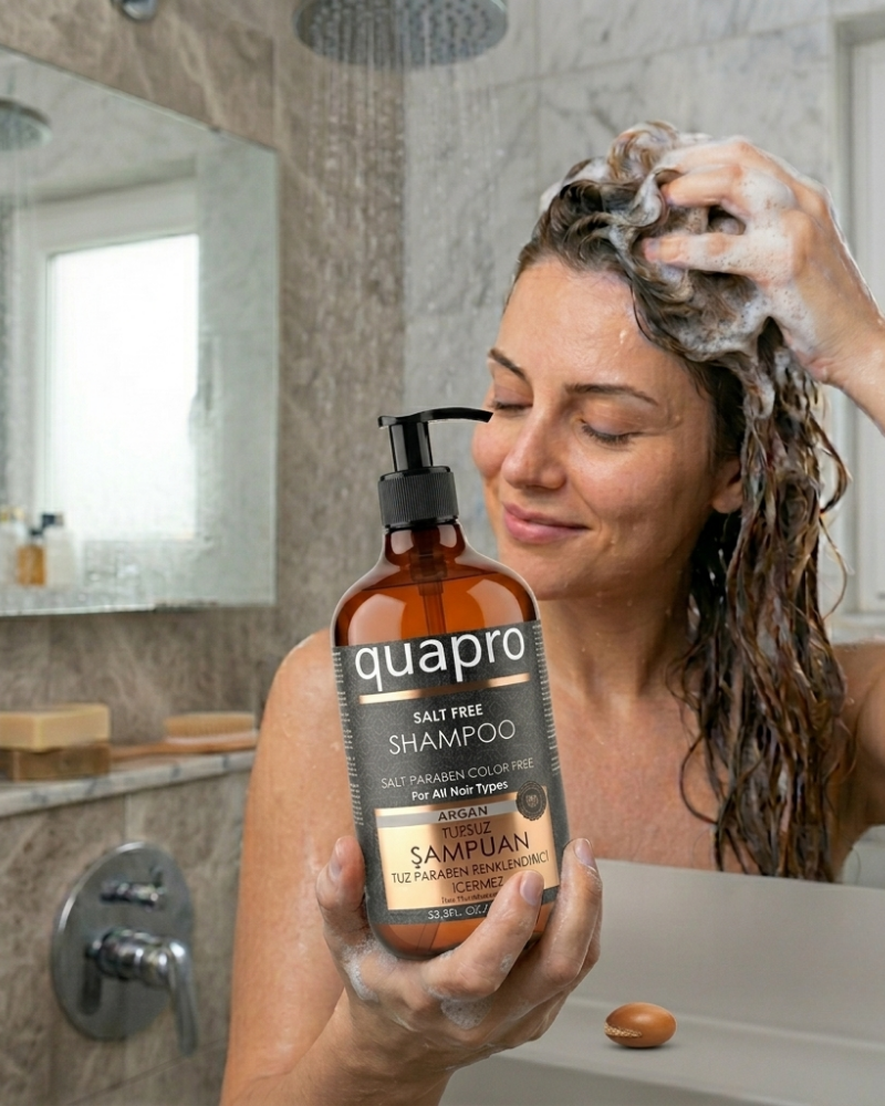 Quapro Salt-Free Argan Oil Shampoo for Shine and Softness 1000ml