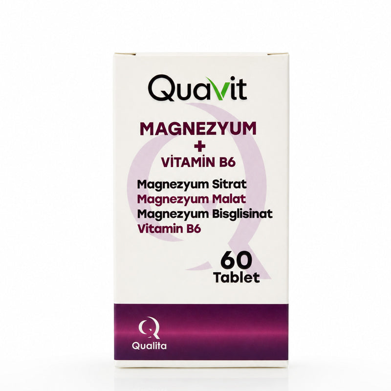 Qualita Quavit Magnesium Complex with Vitamin B6 60 Tablets