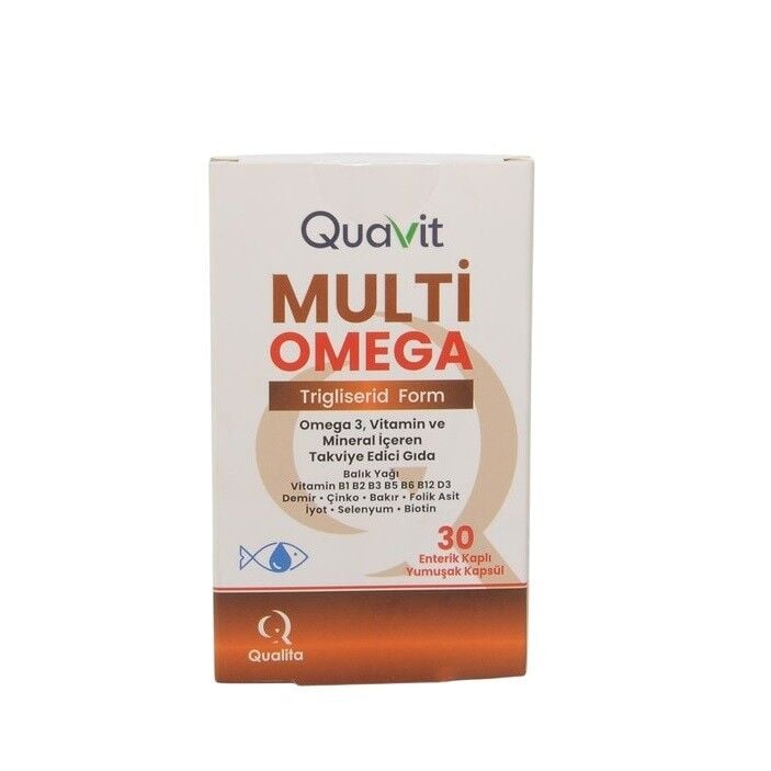 Qualita Ilac Quavit Multi Omega Vitamin & Mineral Support 30 Softgels