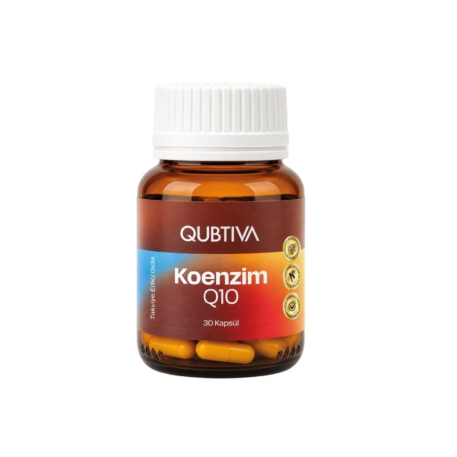 Qubtiva Coenzyme Q10 Capsules 30 Count Supplement Made in Turkey