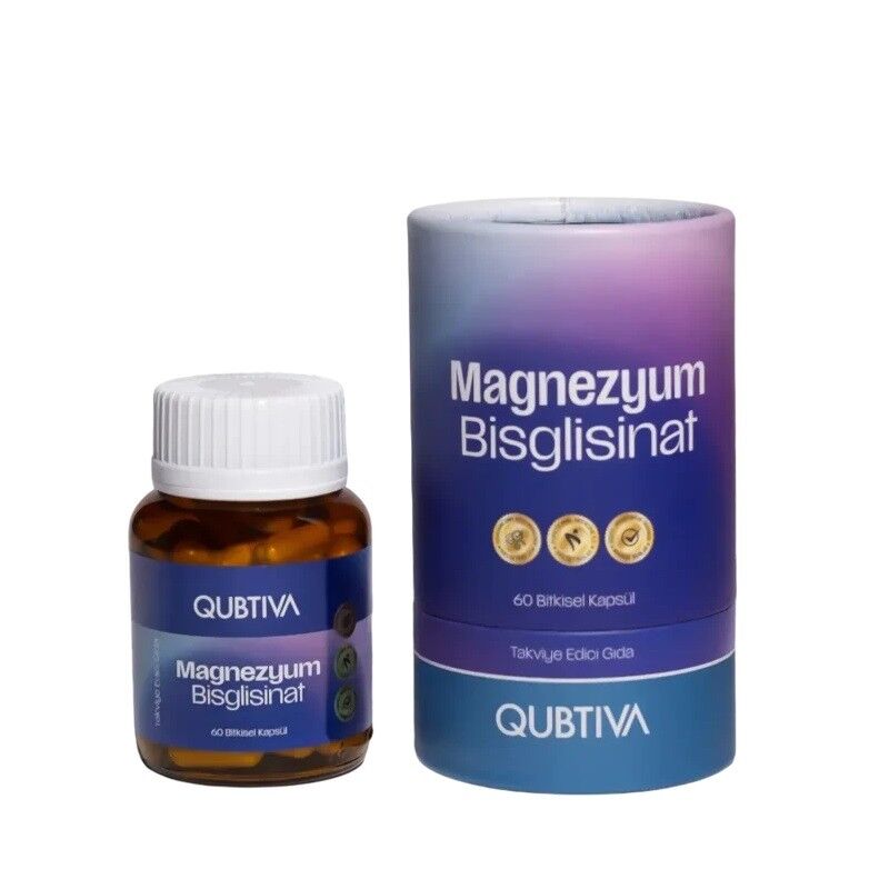 Qubtiva Magnesium Bisglycinate Dietary Supplement 60 Capsules