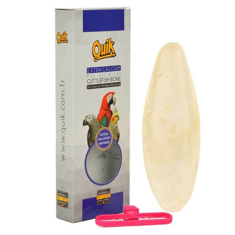 Quik Cuttlefish Bone Large Beak Stone for Birds 1 pc