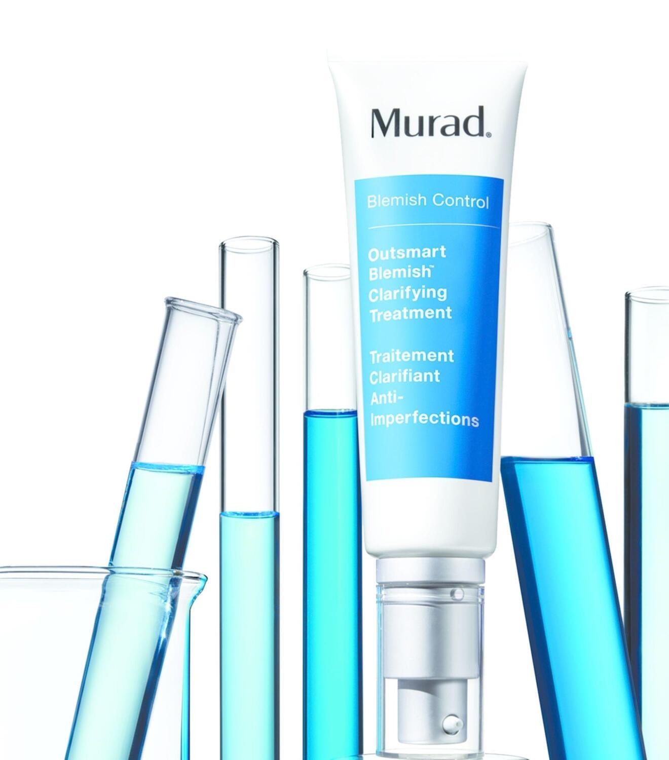 murad blemish control clarifying treatment bottle, murad blemish control treatment application, murad blemish control treatment 50 ml box Murad Blemish Control - Clarifying Treatment | 1.7 fl oz Murad Blemish Control - Clarifying Treatment 50ml murad, blemish-control, clarifying-treatment, skin-care, oily-skin, combination-skin, acne-treatment, serum, smoothing, ai-generated