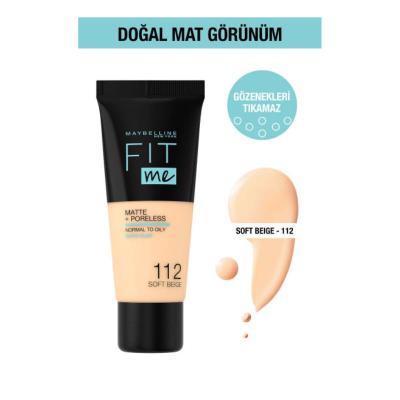 maybelline fit me matte poreless foundation 112 soft beige, maybelline foundation bottle Maybelline Fit Me Matte+Poreless Foundation - 112 Soft Beige | 1 fl oz Maybelline Fit Me Matte+Poreless Foundation - Soft Beige maybelline, foundation, matte-finish, poreless, soft-beige, makeup, beauty, teenagers, young-adults, ai-generated