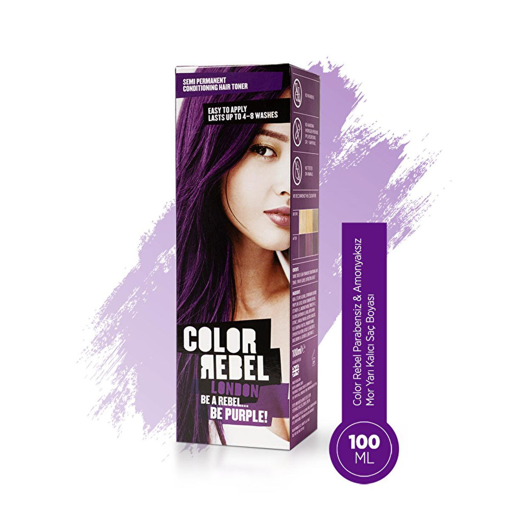 Color Rebel London Semi-Permanent Hair Dye - Paraben-Free, Ammonia-Free, Cruelty-Free Hair Color for Sensitive - Hair Dye