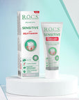 Rocs Sensitive: Powerful Teeth Sensitivity Relief & Gum Care Toothpaste - Calcium Hydroxyapatite, Xylitol - Natural Formula Rocs Sensitive: Teeth Sensitivity & Gum Care - Natural Relief sensitive teeth toothpaste, gum care toothpaste, calcium hydroxyapatite toothpaste, xylitol toothpaste, natural toothpaste, teeth sensitivity relief, gum protection toothpaste, Rocs toothpaste, sensitive teeth, gum care, calcium hydroxyapatite, xylitol, natural, teeth sensitivity, gum protection, Rocs, toothpaste, dental car