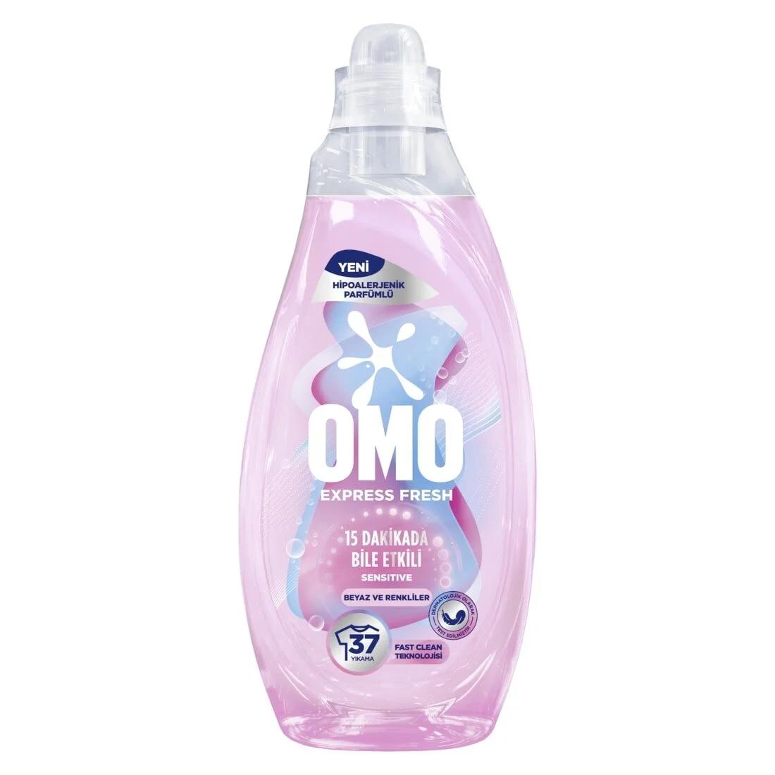 Omo Express Fresh Sensitive Liquid Detergent 1480 ml